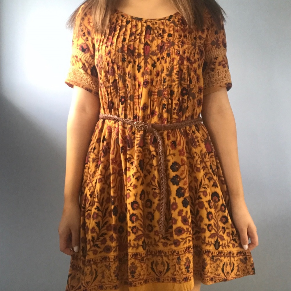 Yellow Floral Dress